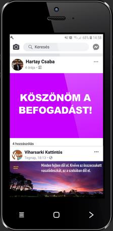 Hartay Csaba - Köszönöm a befogadást! - Viharsarki kattintós - ÜKH 2019
