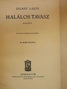 Zilahy Lajos - Halálos tavasz [antikvár]