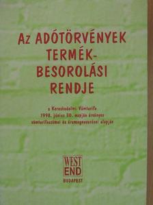 Az adótörvények termékbesorolási rendje [antikvár]