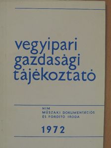 Vegyipari Gazdasági Tájékoztató 1972/2. [antikvár]