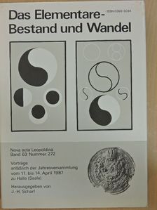 B. Parthier - Nova Acta Leopoldina - Das Elementare - Bestand und Wandel [antikvár]