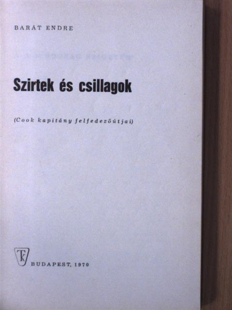 Barát Endre - Szirtek és csillagok (dedikált példány) [antikvár]