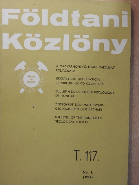 Fazekas Via - Földtani Közlöny 1987/1. [antikvár]