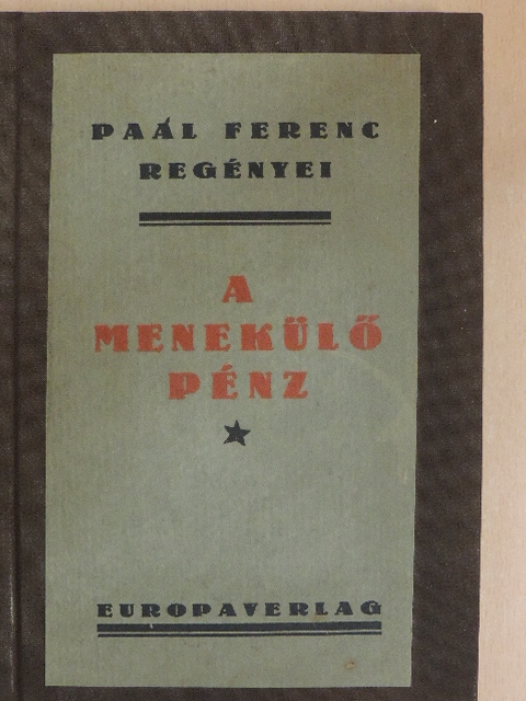 Paál Ferenc - A menekülő pénz [antikvár]