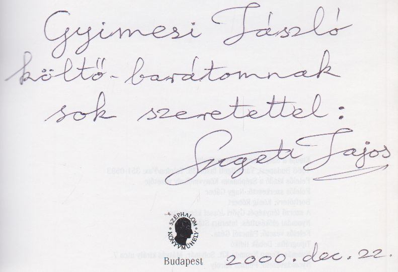 Szigeti Lajos - A fény hullámverése (dedikált) [antikvár]