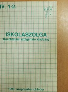 Iskolaszolga 1993. szeptember-1994. június [antikvár]