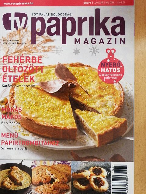 Homoki Róza - TV Paprika Magazin 2013. december [antikvár]