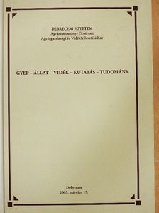 Barcsák Zoltán - Gyep - állat - vidék - kutatás - tudomány [antikvár]
