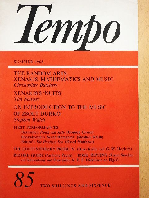 Christopher Butchers - Tempo Summer 1968 [antikvár]