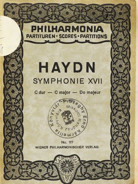 Joseph Haydn - Symphonie XVII C dur [antikvár]