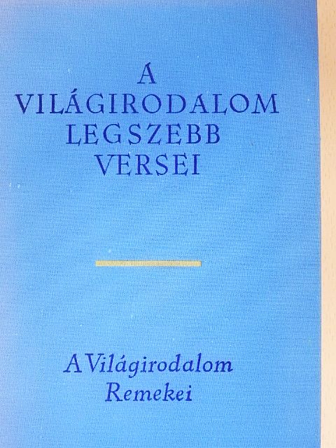 Adalbert von Chamisso - A világirodalom legszebb versei [antikvár]