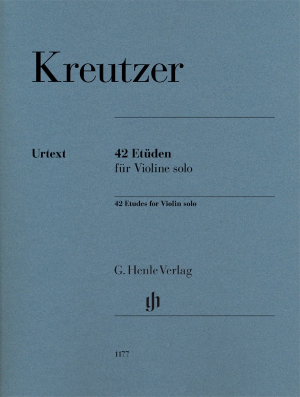 KREUTZER - 42 ETÜDEN FÜR VIOLINE SOLO. FINGERSATZ UND STRICHBEZEICHNUNG VOM KOMPONISTEN