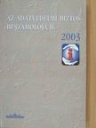 Az adatvédelmi biztos beszámolója II. 2003 (töredék) [antikvár]