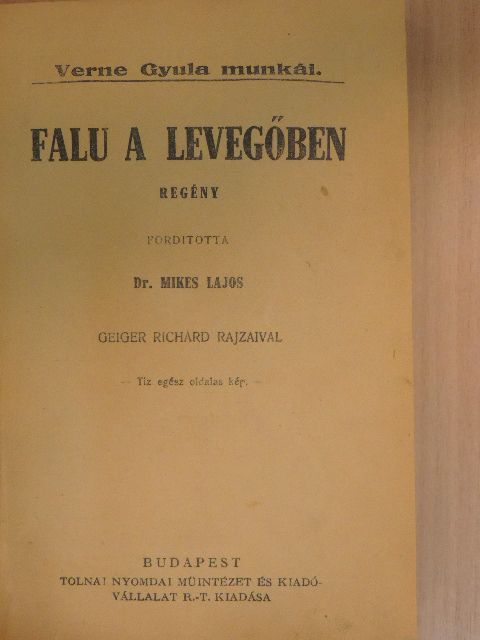 Verne Gyula - Falu a levegőben [antikvár]