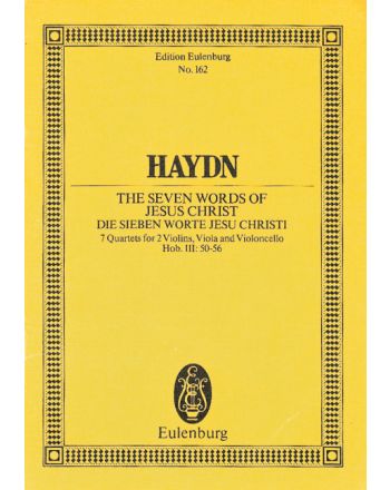 HAYDN J. - THE SEVEN WORDS OF JESUS CHRIST HOB.III:50-56 POCKET SCORE (W.ALTMANN)