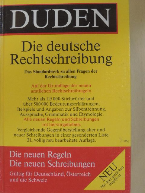 Duden Die deutsche Rechtschreibung [antikvár]