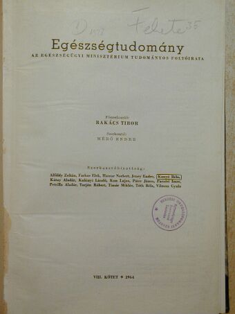 Solt K. - Egészségtudomány 1964/1-4. [antikvár]