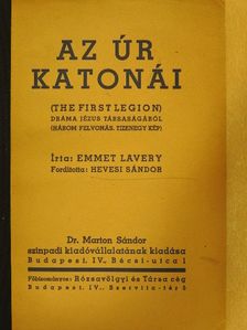 Emmet Lavery - Az úr katonái [antikvár]