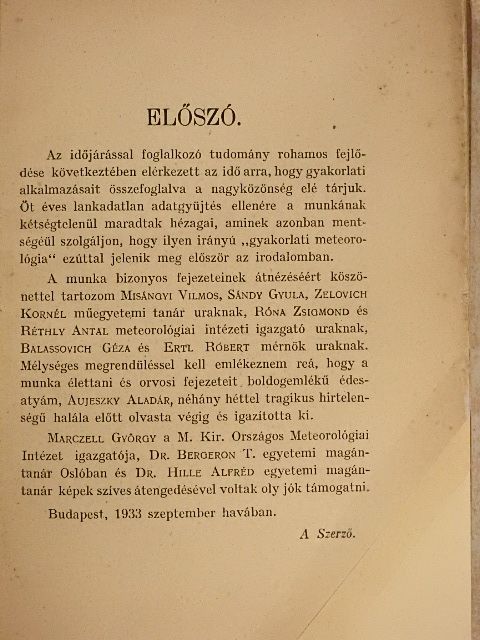 Dr. Aujenszky László - Az időjárás és a mindennapi élet [antikvár]