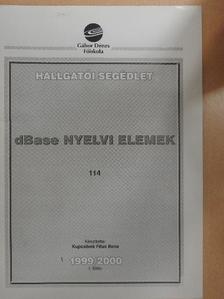 Kupcsikné Fitus Ilona - dBase nyelvi elemek [antikvár]