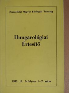 Danter Izabella - Hungarológiai Értesítő 1987/1-2. [antikvár]