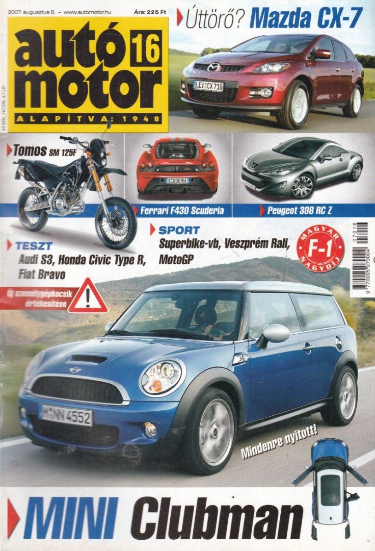 Szabó Róbert - Autó-Motor 2007. augusztus 8. [antikvár]