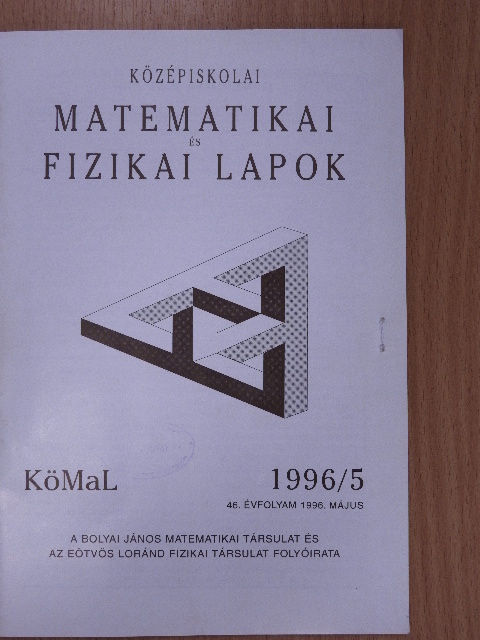 Kós Géza - Középiskolai matematikai és fizikai lapok 1996. május [antikvár]