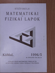 Kós Géza - Középiskolai matematikai és fizikai lapok 1996. május [antikvár]