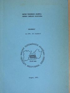Beszámoló az 1994. évi munkáról [antikvár]