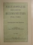 Magyarország közigazgatási helységnévtára 1948. évre [antikvár]