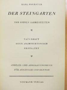 Karl Foerster - Der Steingarten der sieben Jahreszeiten [antikvár]