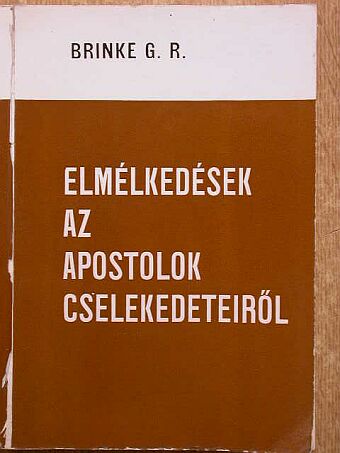 G. R. Brinke - Elmélkedések az Apostolok Cselekedeteiről [antikvár]