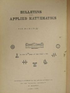 Dr. Fazekas F. - Bulletins for Applied Mathematics BAM 28-29/78 (X) [antikvár]