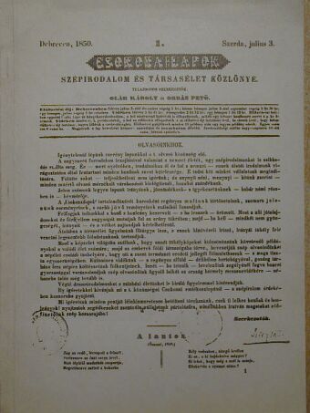 Csokonai Lapok 1850. Repertóriuma [antikvár]