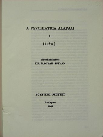 Dr. Buda Béla - Psychiatria I/2. [antikvár]