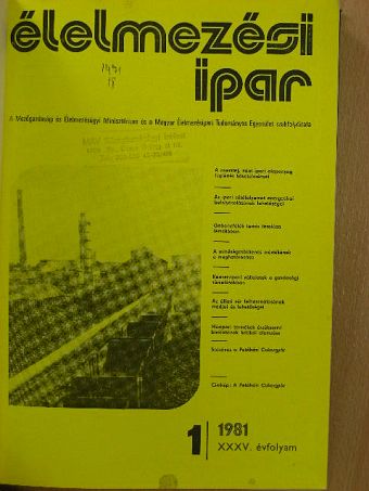 Ács Pál - Élelmezési ipar 1981. [antikvár]