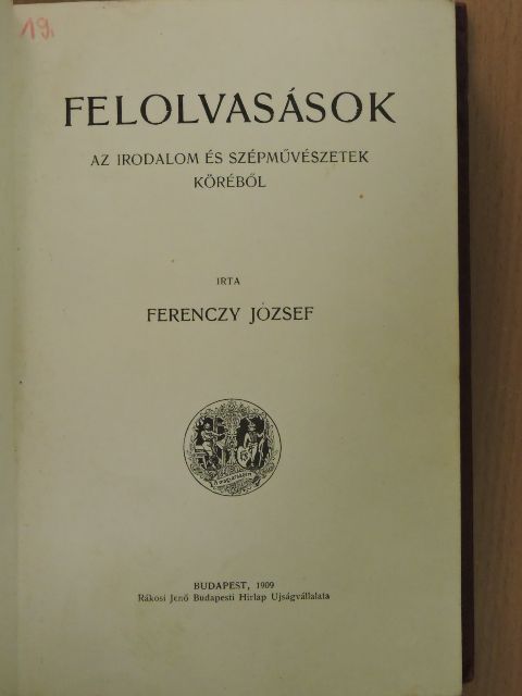 Ferenczy József - Felolvasások [antikvár]