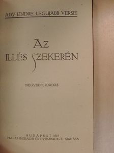 Ady Endre - Az Illés szekerén [antikvár]