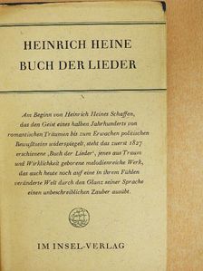 Heinrich Heine - Buch der Lieder [antikvár]