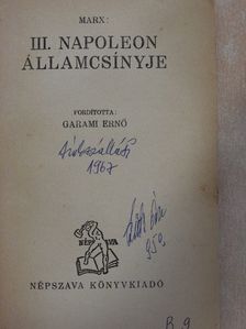 Marx - III. Napoleon államcsínyje [antikvár]