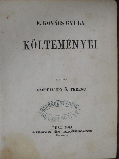 E. Kovács Gyula - E. Kovács Gyula költeményei [antikvár]