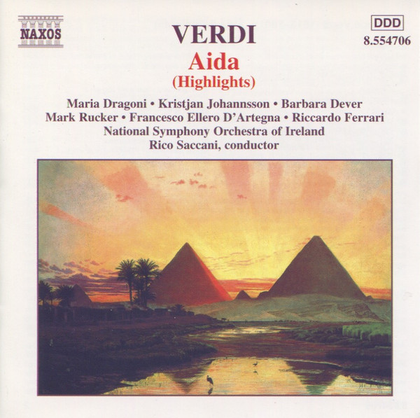 Verdi - AIDA HIGHLIGHTS CD SACCANI, DRAGONI, JOHANNSON
