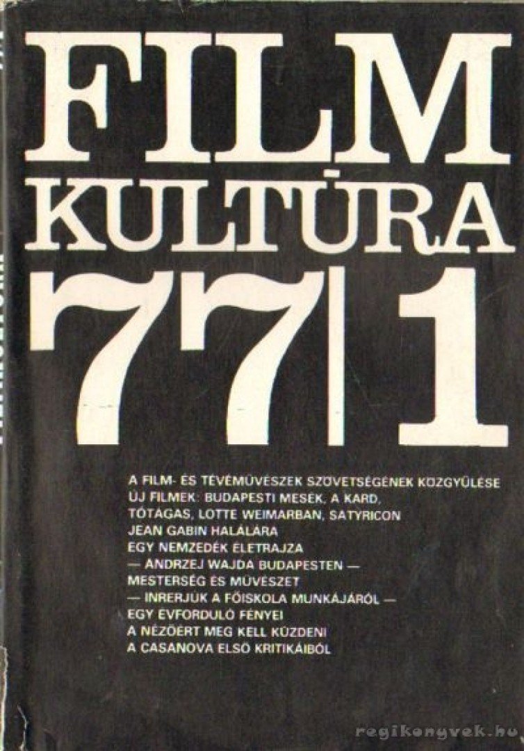 KŐHÁTI ZSOLT - Filmkultúra 77/1 [antikvár]