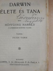 Höffding Harald - Darwin élete és tana [antikvár]