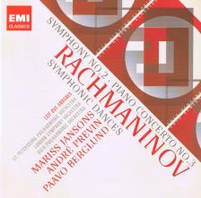 RACHMANINOV - SYMPHONIE NR.2 - PIANO CONCERTO NO.3  2CD JANSONS