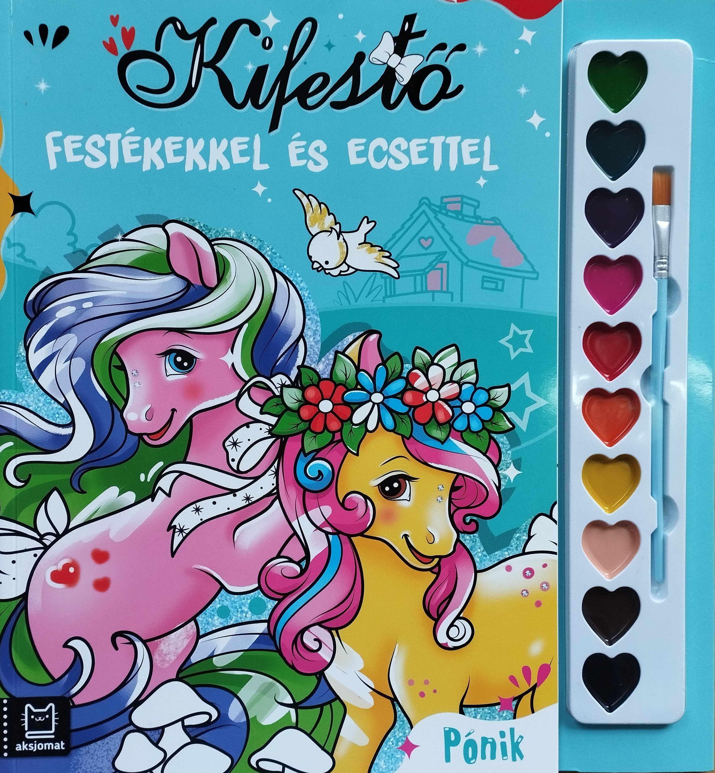 Agata Kaczynska - Kifestő festékekkel és ecsettel. Pónik