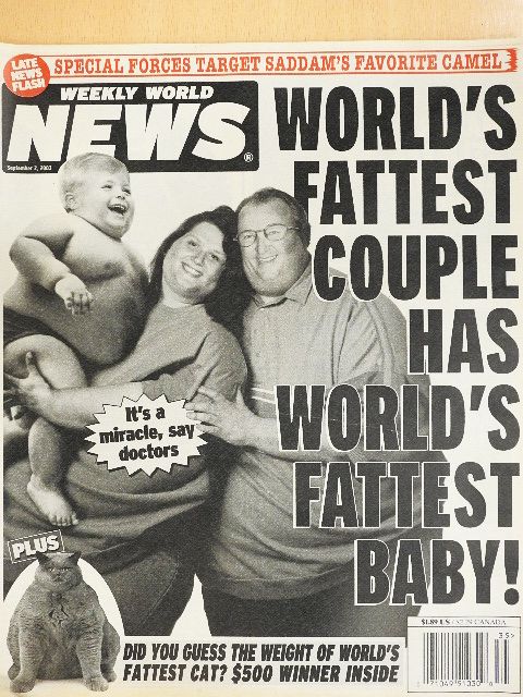 Cynthia Moon - Weekly World News September 2, 2003 [antikvár]
