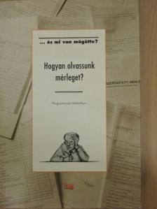 Hogyan olvassunk mérleget? [antikvár]