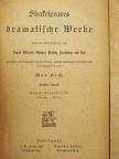 Shakespeare - Shakespeares dramatische Werke 10. (gótbetűs)  [antikvár]