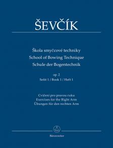 SEVCIK - SCHULE DER BOGENTECHNIK OP.2 HEFT 1. ÜBUNGEN FÜR DEN RECHTEN ARM